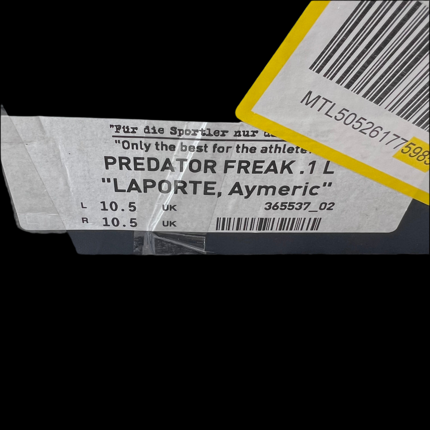 Adidas Predator Freak .1 SG - UK 10.5 (Player Issue Americ Laporte)