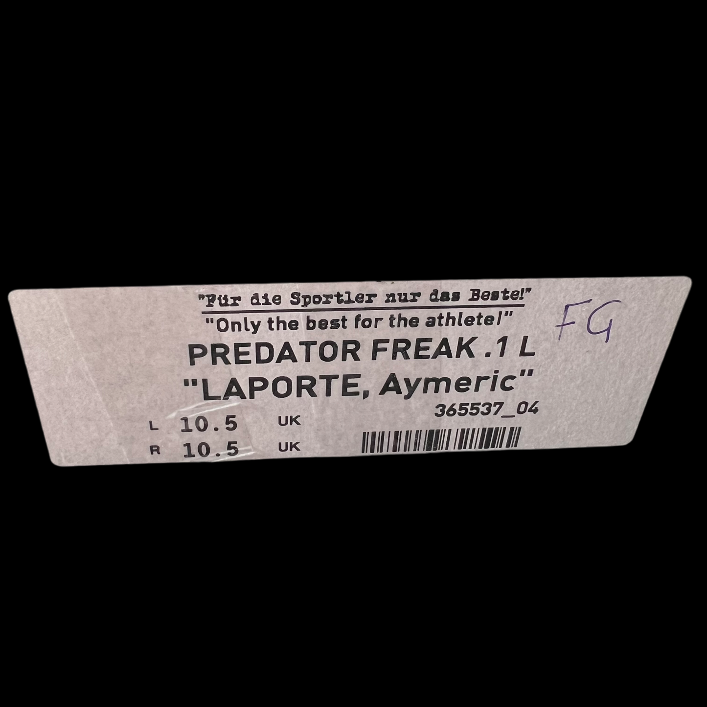Adidas Predator Freak .1 FG - (Player Issue Americ Laporte)